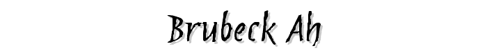 Brubeck AH font